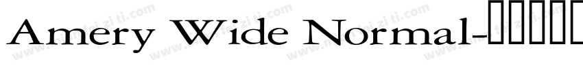 Amery Wide Normal字体转换